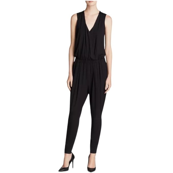 Eileen Fisher The Fisher Project Sleeveless Jersey Jumpsuit in Black M